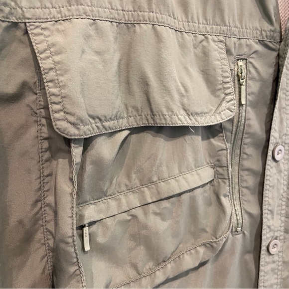 Cabela’s Guidewear Short Sleeve Button Fishing Shirt Men’s Sz Large - Picture 7 of 9